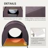 Dome Heated Cat House Portable and Waterproof Pet Shelter for Kitty in Winter, Brown - Brown