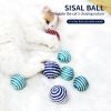 Sisal ball cat toy ball amusing cat walking toys cat scratching ball pet supplies G376A - G376A Random 3pcs