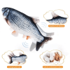 Electric Floppy Fish Toy; Moving Cat Kicker Fish Toy; 11" Realistic Flopping Fish Dog Toy - Catfish