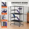 VEVOR 64.6" Metal Small Animal Cage 4-Tier Rolling Ferret Cage with Tray 3 Ramps - Default