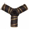 Pet Life 3-Way Kitting-Go-Seek Interactive Collapsible Passage Kitty Cat Tunnel - Brown/Dark Brown