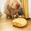 Electric Cat Interactive Toys Funny Pet Teasing Robot Laser Toys Automatic Steering Walking Sticks - blue