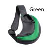 Pet Puppy Carrier S/L Outdoor Travel Dog Shoulder Bag Mesh Oxford Single Comfort Sling Handbag Tote Pouch - Green - L