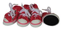 Extreme-Skater Canvas Casual Grip Pet Sneaker Shoes - Set Of 4 - X-Small