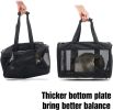 Collapsible Pet Travel Carrier Soft Sided Portable Bag - Black - Pet Supplies