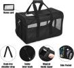 Collapsible Pet Travel Carrier Soft Sided Portable Bag - Black - Pet Supplies