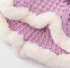 Warm and thickened dog clothes in autumn and winter; bow sweater skirt; dog sweater - Purple skirt - XS (recommended weight 0.5-2 kg)
