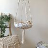 Cat Hammock Vintage Macrame Hanging Cat Beds Tassel Baskets - A(within 10lbs)