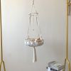 Cat Hammock Vintage Macrame Hanging Cat Beds Tassel Baskets - A(within 30lbs)