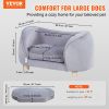 VEVOR Pet Sofa Dog Couch for Small-Sized Dogs and Cats Dog Sofa Bed 66 lbs - Gray - Small Size