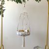 Cat Hammock Vintage Macrame Hanging Cat Beds Tassel Baskets - A(within 10lbs)