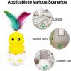 Cat Interactive Toy Feather Pet Bumbler Funny Toy Interactive Cats Toys Cat Rolling Teaser Feather Wand Toys Rotating Ball - Yellow
