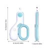 Pet Dog Cat Nail Clippers; Dog Nail Trimmers With LED Lights; Professional Beauty Care Tools - Blue