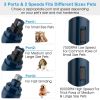 Dog Nail Grinder 2 Speeds Quiet USB Rechargeable Pet Nail Grinder Professional Pet Nail Trimmer Cordless Paws Grooming - Dark Blue