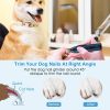 Dog Nail Grinder 2 Speeds Quiet USB Rechargeable Pet Nail Grinder Professional Pet Nail Trimmer Cordless Paws Grooming - Dark Blue