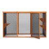 Detachable Cat Enclosure with Waterproof Roof and 3 Jumping Platforms, Orange - As Picture