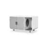 Cat Litter Box Enclosure Furniture with Removable Mat - Gray