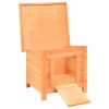 Cat House Solid Pine & Fir Wood 19.7"x18.1"x17.1" - Brown