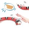 Automatic Cat Toys Eletronic Snake Interactive Toys Smart Sensing Snake Tease Toys For Cats Dogs Pet Kitten Toys Pet Accessories - A