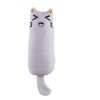 EW pet thumb toy small expression plush catnip teaser stick - Pink