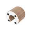Magnetic Velcro Organ Cat Scratch Board Corrugated Paper Cat Toys Pet Toys - Velcro (white)