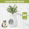 Smart Plant Cat Litter Box with Electronic Odor Removal and Sterilization - as show