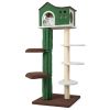 Multi-level Cat Tree with Condo and Anti-tipping Device - Green