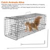 Humane Cat Trap for Catch Release,  Collapsible Galvanized Wire Cage