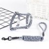 Cat Collar Harness Leash Traction Rope Chest Strap Pet Safe Gentle Leader Come with Me Kitty Harness Bungee Drop Shipping - grey - M 32-50cm chest
