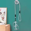 Cat Collar Harness Leash Traction Rope Chest Strap Pet Safe Gentle Leader Come with Me Kitty Harness Bungee Drop Shipping - grey - M 32-50cm chest