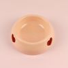 Pet Supplies Dog Bowl Rice Bowl Plastic Love Single Bowl Pet Bowl Cat Bowl Pet Bowl Love Pet Bowl - orange - 19.5X25.3X7.8cm