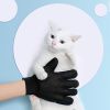 Pet Hair Removal Gloves Massager Bath Cleaning Tool For Dogs Cats - Left Hand