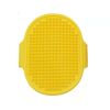 1 Pcs Pets Silicone Washing Glove Dog Cat Bath Brush Comb Rubber Glove Hair Grooming Massaging Kitchen Cleaning Gloves - Yellow
