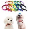 Small Pet Color Buckle Reflective Collars 1.0 Patch Bells Dog Collar Safety Adjustable For Cats Puppy Night Outdoor Supplies - Sapphire - 19x32CM