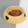 Pet Supplies Dog Bowl Rice Bowl Plastic Love Single Bowl Pet Bowl Cat Bowl Pet Bowl Love Pet Bowl - orange - 19.5X25.3X7.8cm