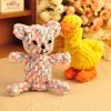 Natural Jute Dog Chewing Rope For Dental Tough With Cute Animals Fruit Eco-Friendly Knot - Orange