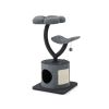 Cute Cat Tree for Indoor Cats with Supporting Frame - Gray - Pet entertainment