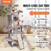 VEVOR Cat Tree 68.5" Cat Tower for Indoor Cats with Cat Condos Scratching Post - Default