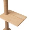 Indoor Wall-Mounted Cat Perch – Wood Hammock & Scratching Pad
