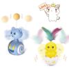 Cat Interactive Toy Feather Pet Bumbler Funny Toy Interactive Cats Toys Cat Rolling Teaser Feather Wand Toys Rotating Ball - Yellow