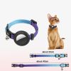 For AirTag Tracker Silicone Case Rainbow Gradient Pet Collar - Gradient Blue - Pet Supplies