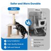 Cat Furniture 2-Tier Cute Small Cat Tree for Indoor - Beige - Pet Supplies