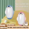 1pc Cute Penguin Reusable Pet Hair Remover Roller - Pink