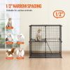 Large 2-tier Cat Cage 28 x 28 x 28" Metal Wire Playpen Catio with Ladder - L28 x W28 x H28 in