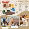 Multicolor Cat Tree with Condo and Platform - Multicolor - Pet entertainment
