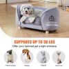 VEVOR Pet Sofa Dog Couch for Small-Sized Dogs and Cats Dog Sofa Bed 66 lbs - Gray - Small Size