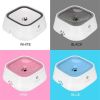 1.5L Cat Dog Water Bowl Carried Floating Bowl Anti-Overflow Slow Water Feeder Dispenser Pet Fountain ABS&PP Dog Supplies - white