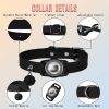 For AirTag Tracker Waterproof Protection Case Pet Leather Collar - Black - Pet Supplies
