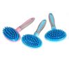 Dog brush High Quality Silicone Pet Dog Cat Grooming Comb Brush for Bathing Cleaning Massage Plastic Brush Comb for Dogs Cats - Blue