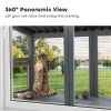 Wooden Cat Catio, Outdoor Cat Enclosure Window Perch with Jumping Platform, for Safely Enjoying Outdoor Sights, Gray - Gray